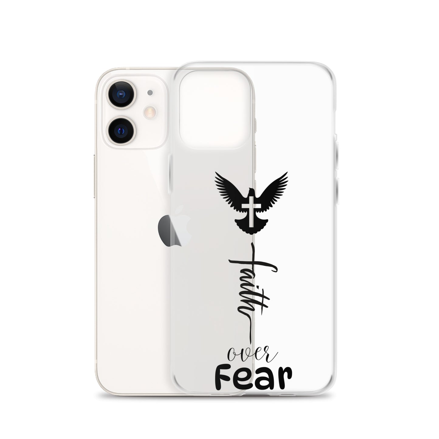 Faith Over Fear - Clear Case for iPhone® - Christian cell phone cover