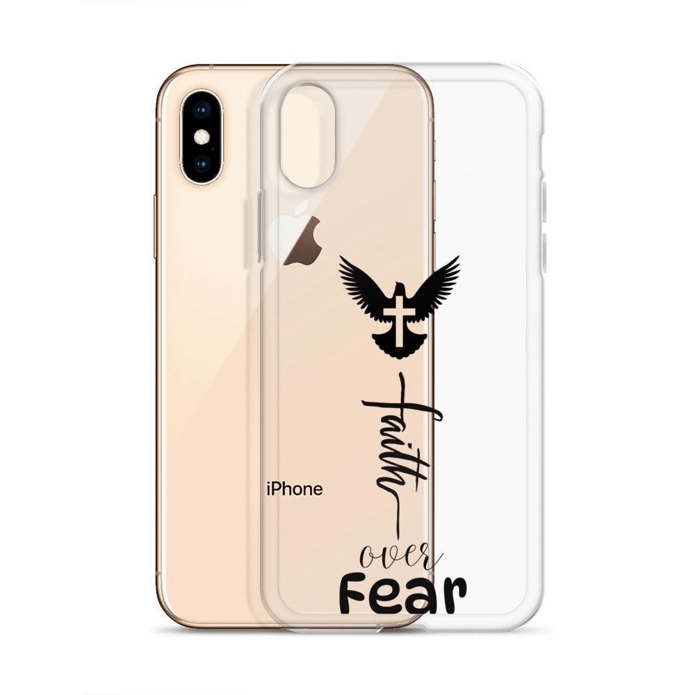 Faith Over Fear - Clear Case for iPhone® - Christian cell phone cover