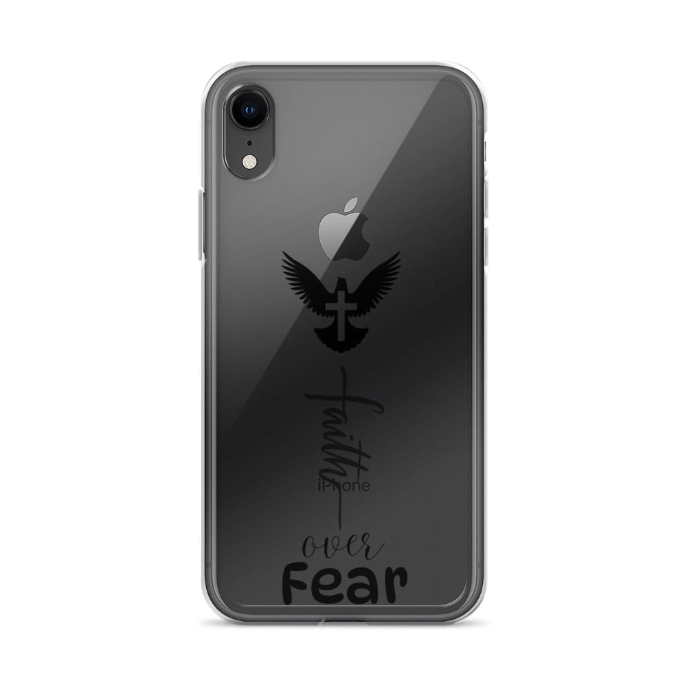 Faith Over Fear - Clear Case for iPhone® - Christian cell phone cover