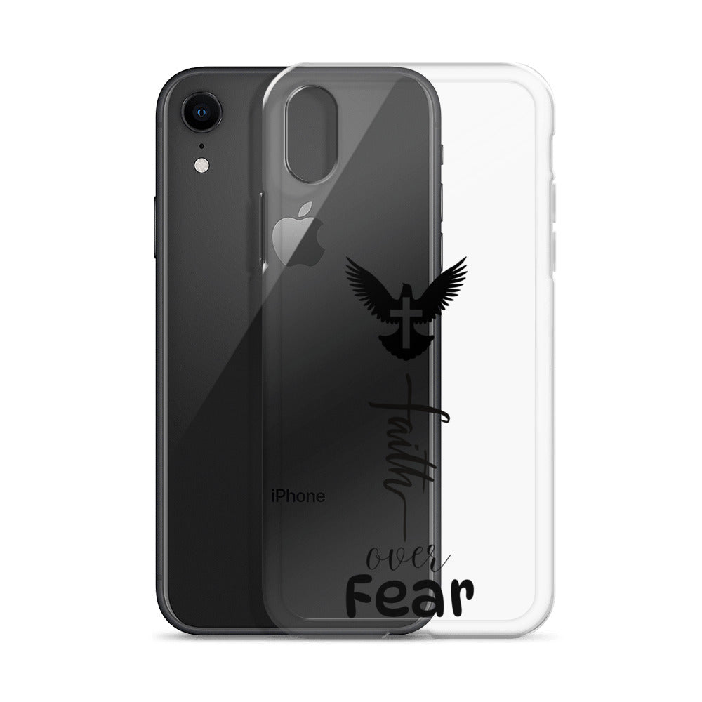 Faith Over Fear - Clear Case for iPhone® - Christian cell phone cover