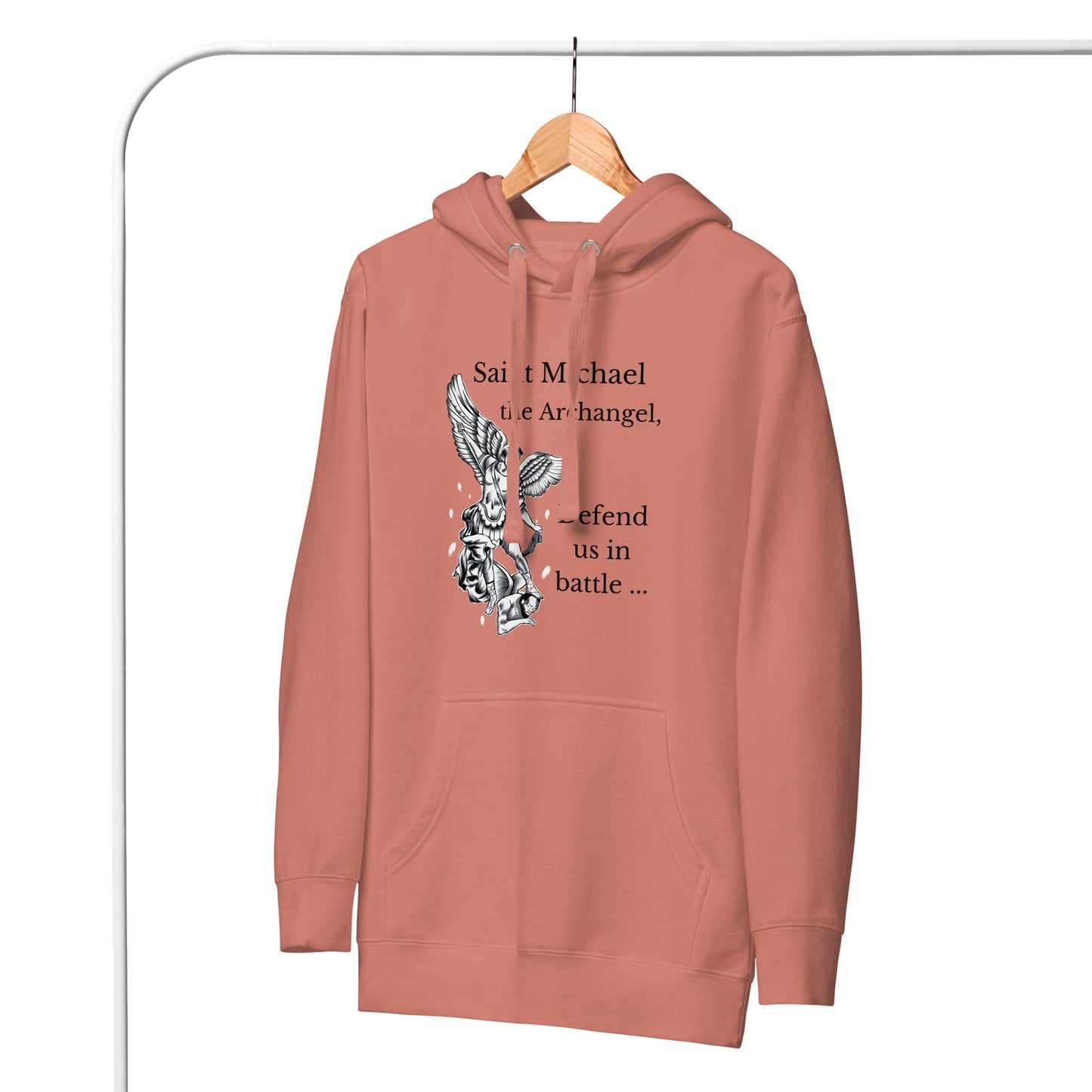 St. Michael Hoodie Sweatshirt - Unisex Christian Hoodie