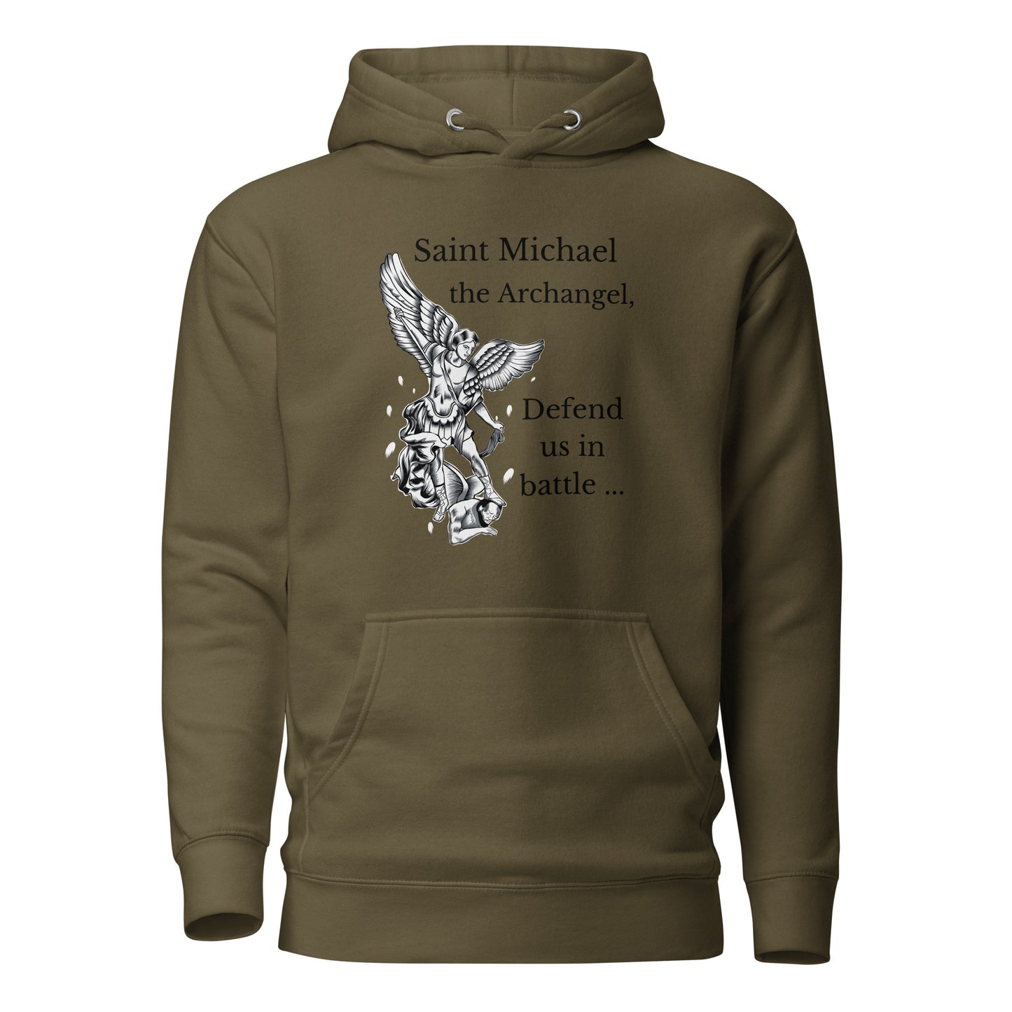 St. Michael Hoodie Sweatshirt - Unisex Christian Hoodie