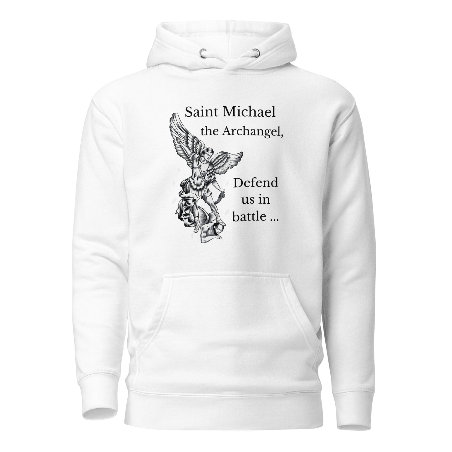 St. Michael Hoodie Sweatshirt - Unisex Christian Hoodie